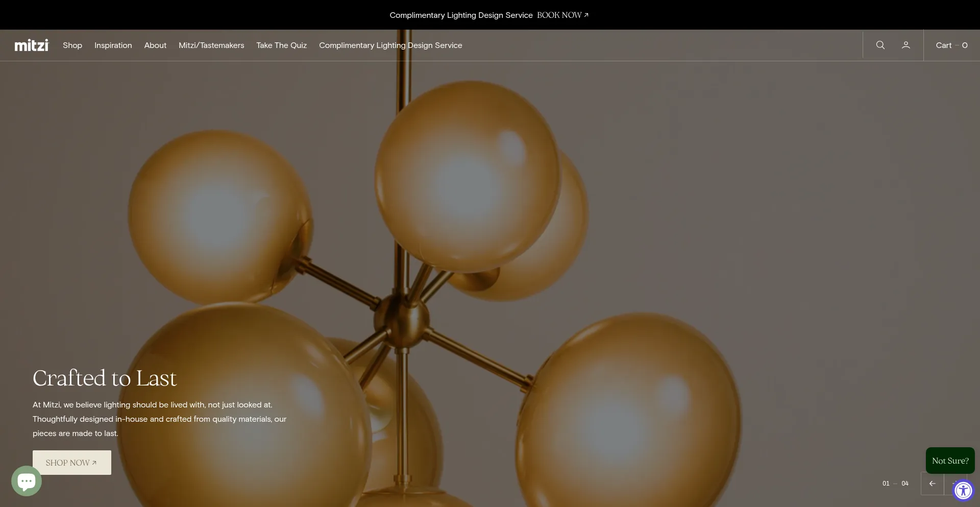 Mitzi.com Screenshot