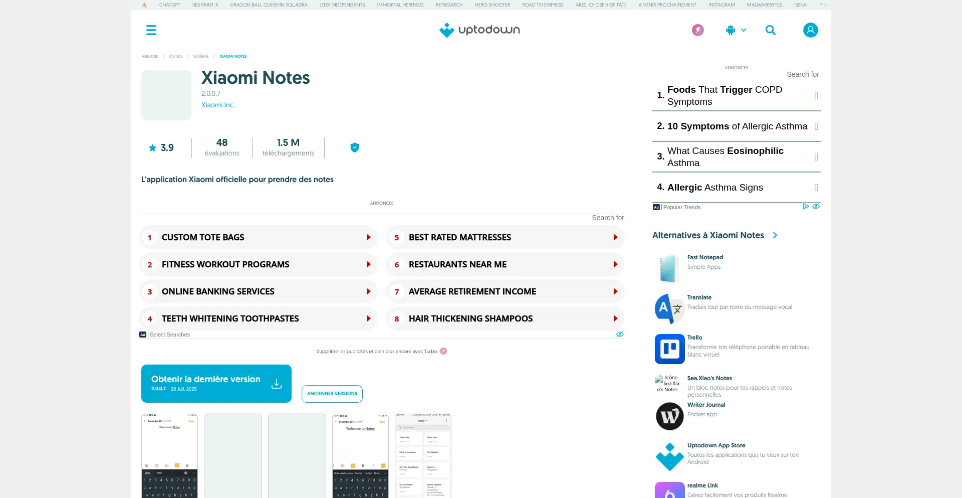 Is Miui-notes.fr.uptodown.com Safe?
