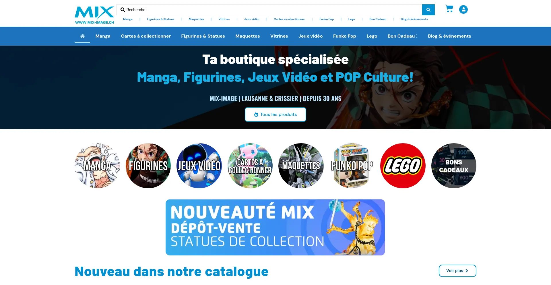 Website screenshot of Mix-image.ch