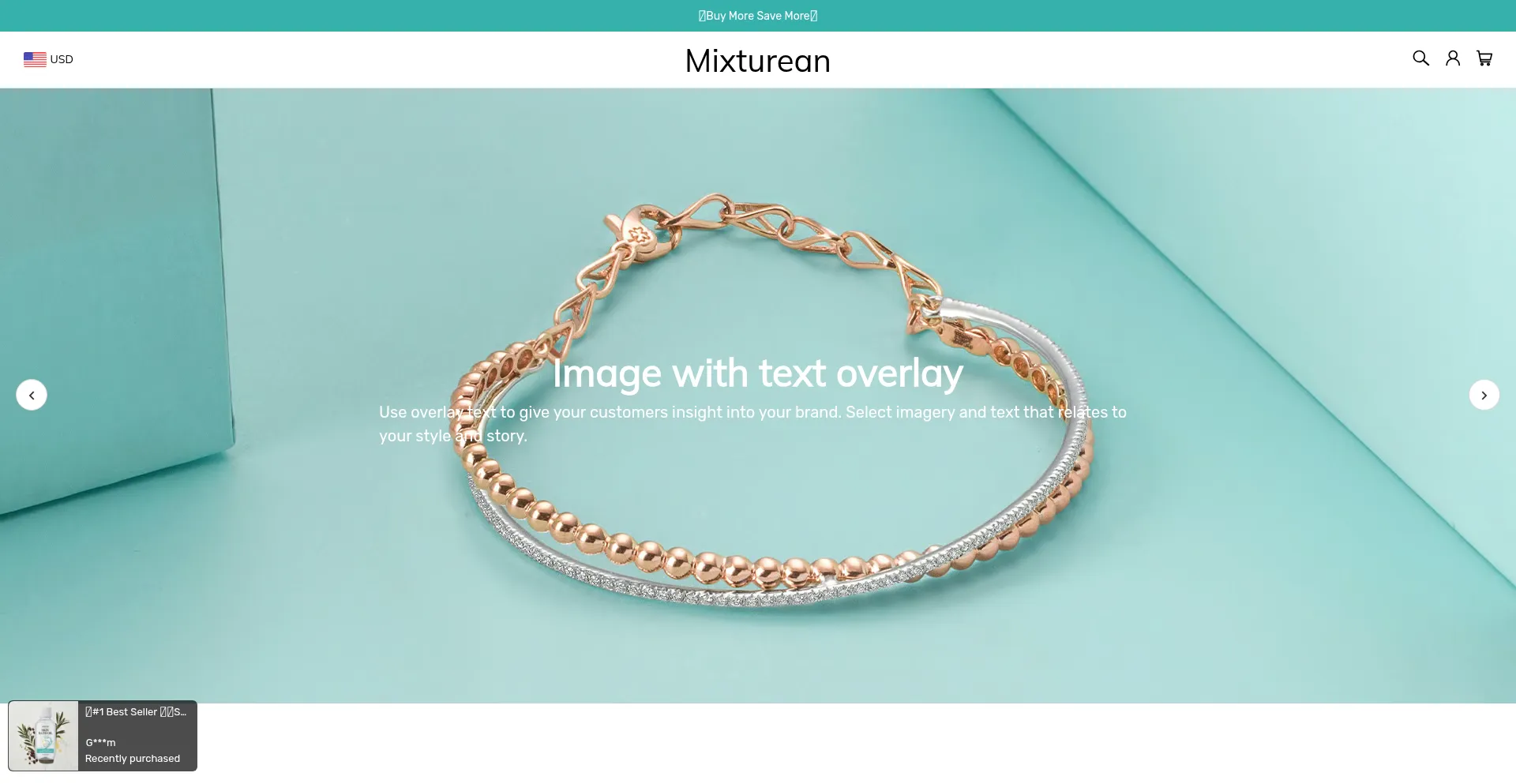 Website screenshot of Mixturean.com