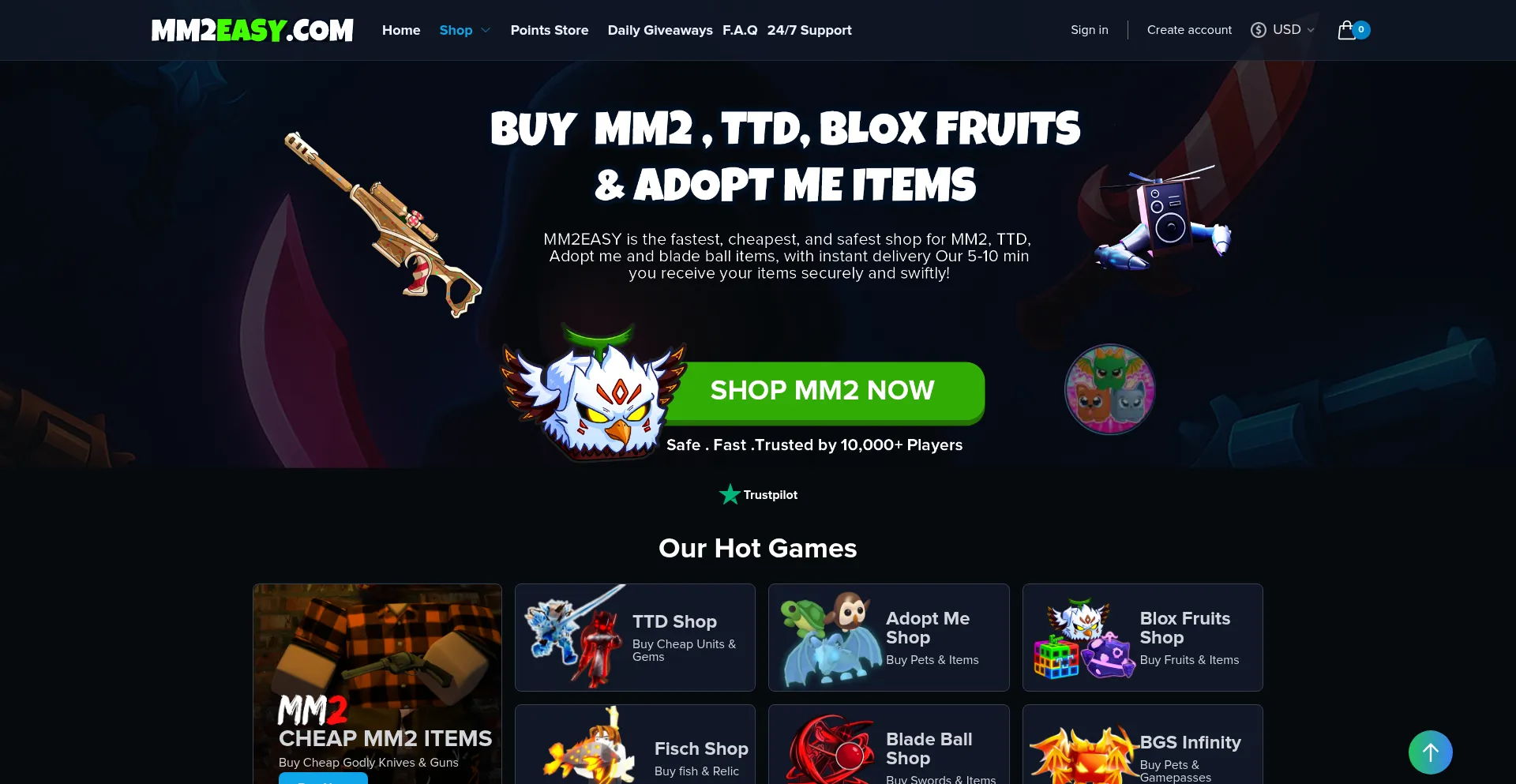 Website screenshot of Mm2easy.com