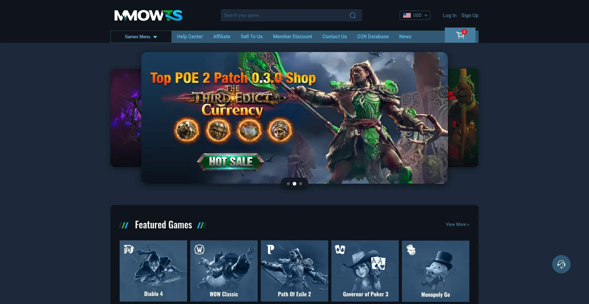 Mmowts.com Screenshot