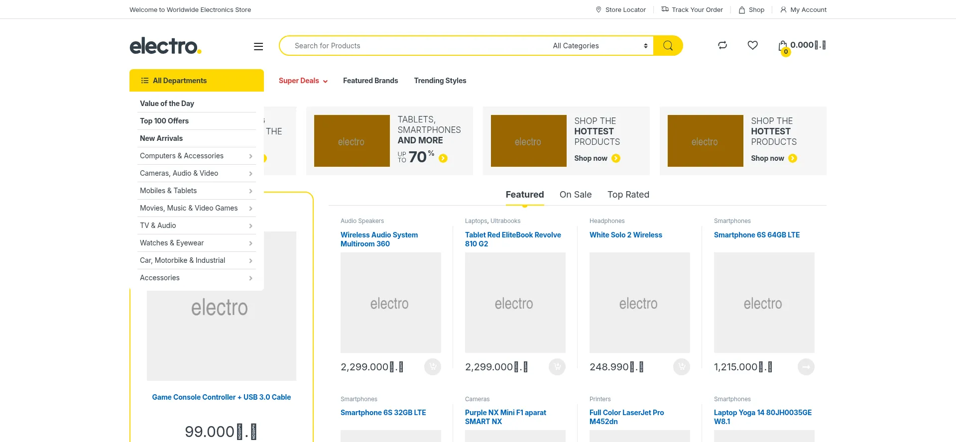 Website screenshot of Mobistore.online