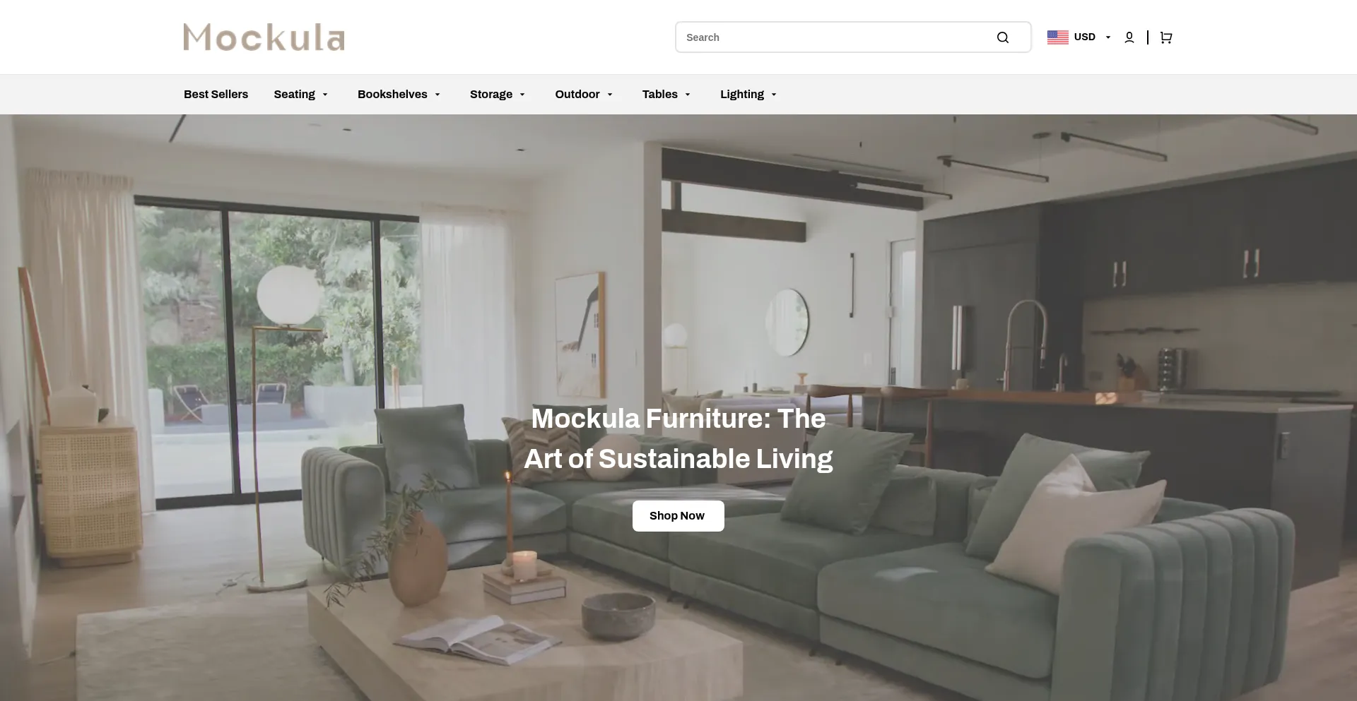 Website screenshot of Mockula.com