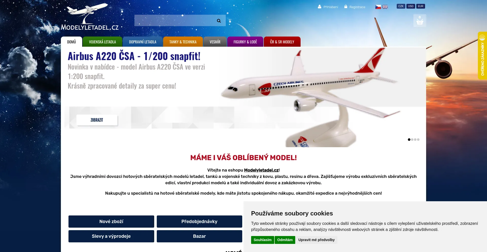 Modelyletadel.cz Screenshot