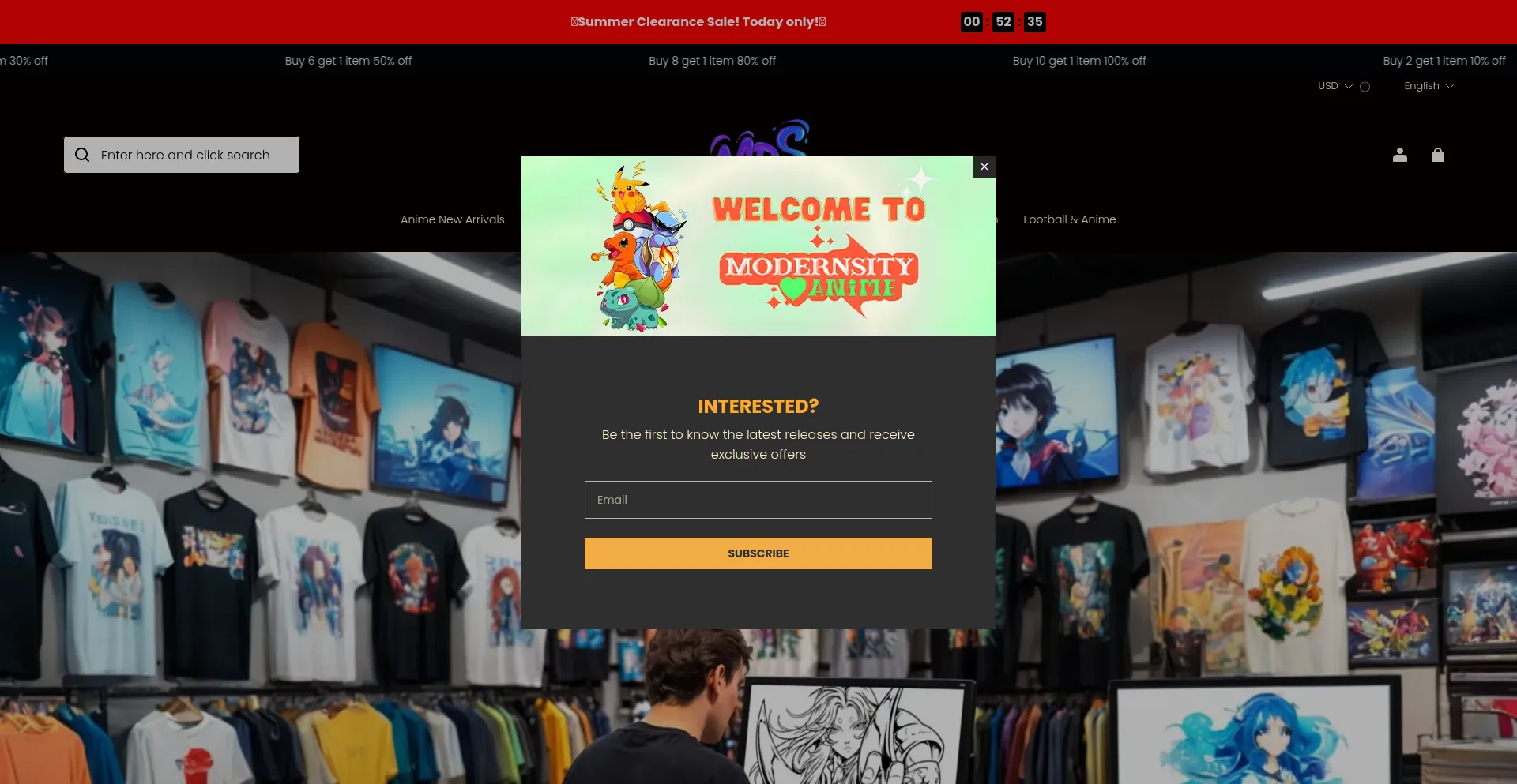 Website screenshot of Modernsity.com