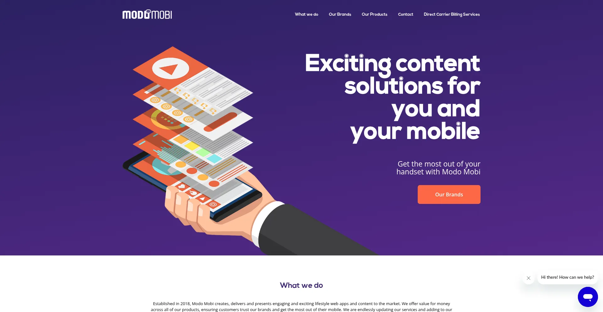 Modomobi.com Screenshot