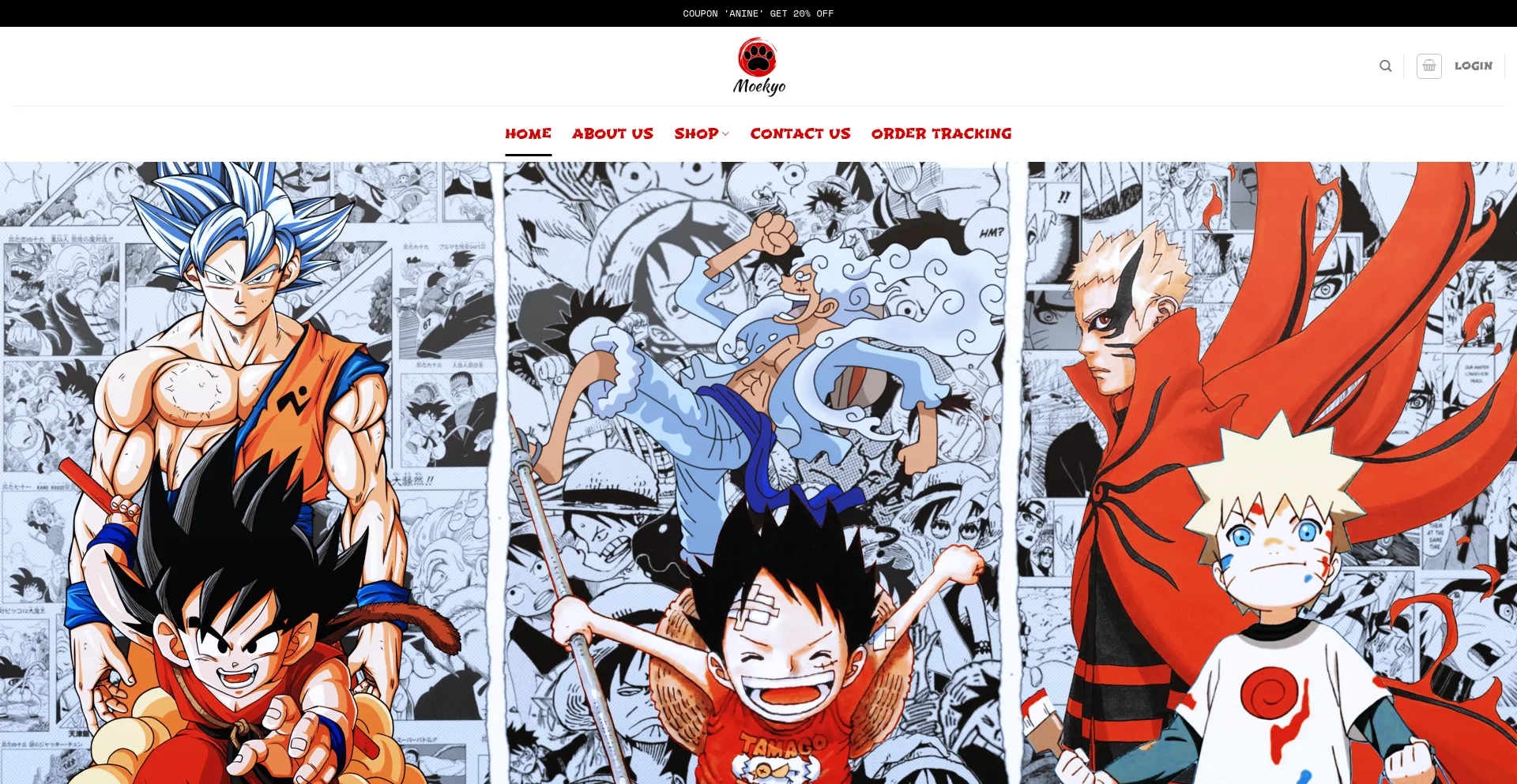 Website screenshot of Moekyo.com