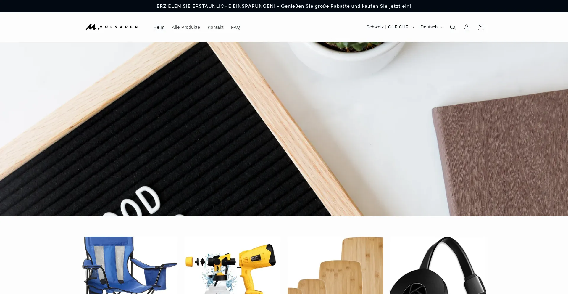 Website screenshot of Molvareno.com