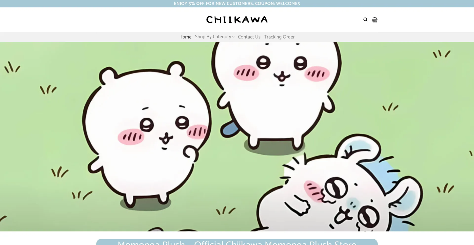Website screenshot of Momongaplush.com