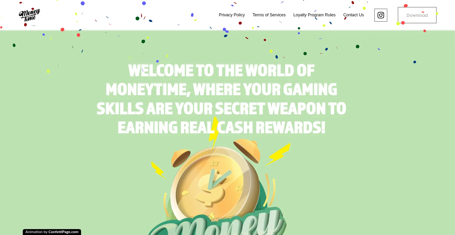 Moneytime.dev Screenshot