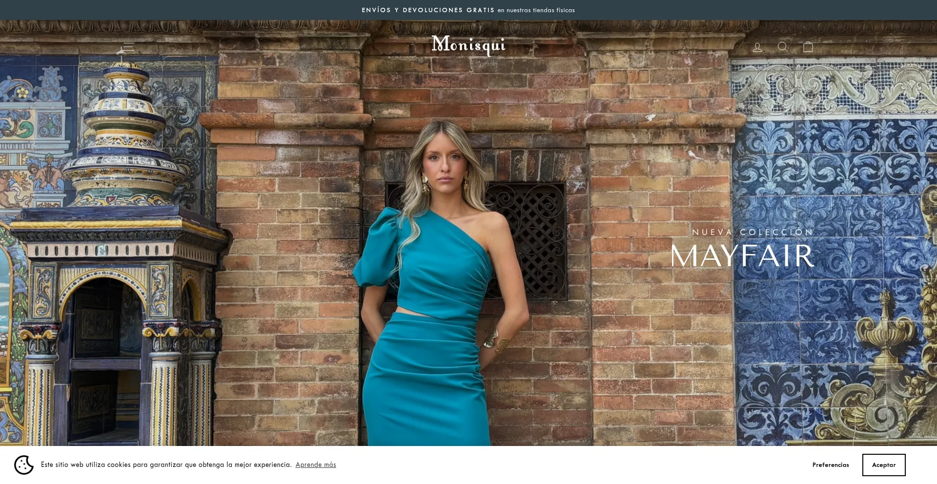 Website screenshot of Monisqui.com