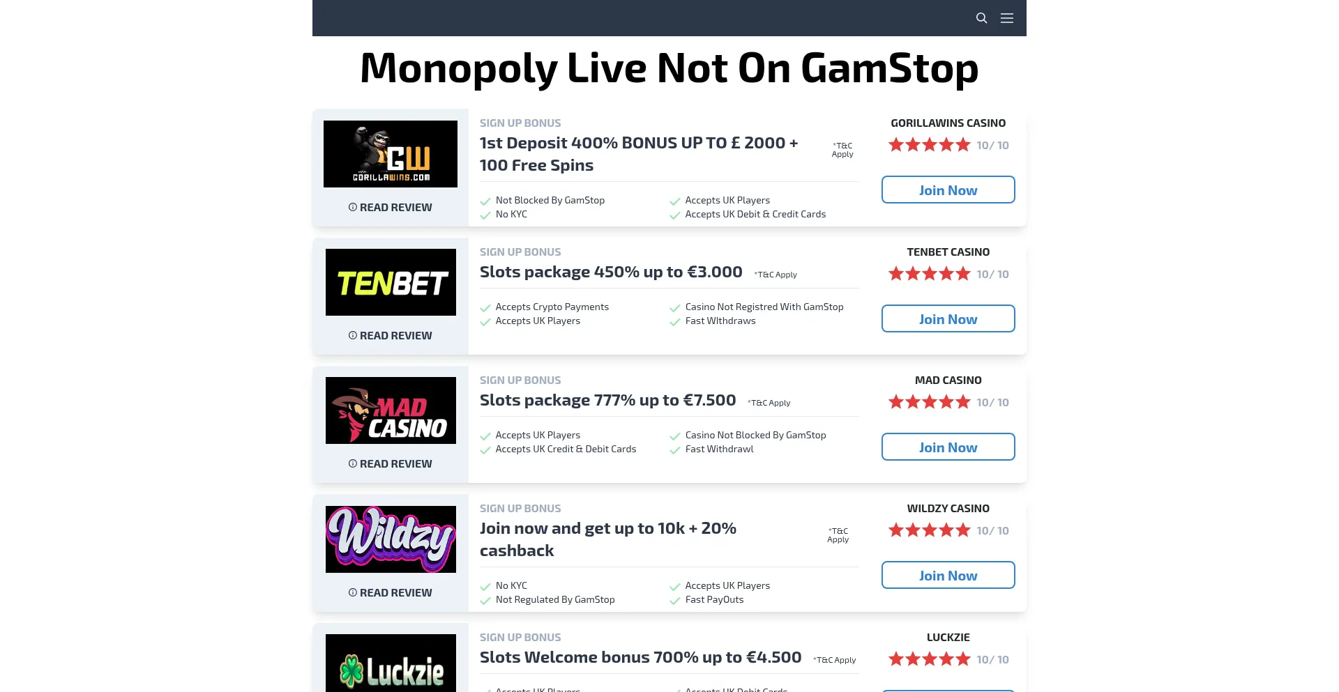 Monopoly-live-not-on-gam-stop.info Screenshot