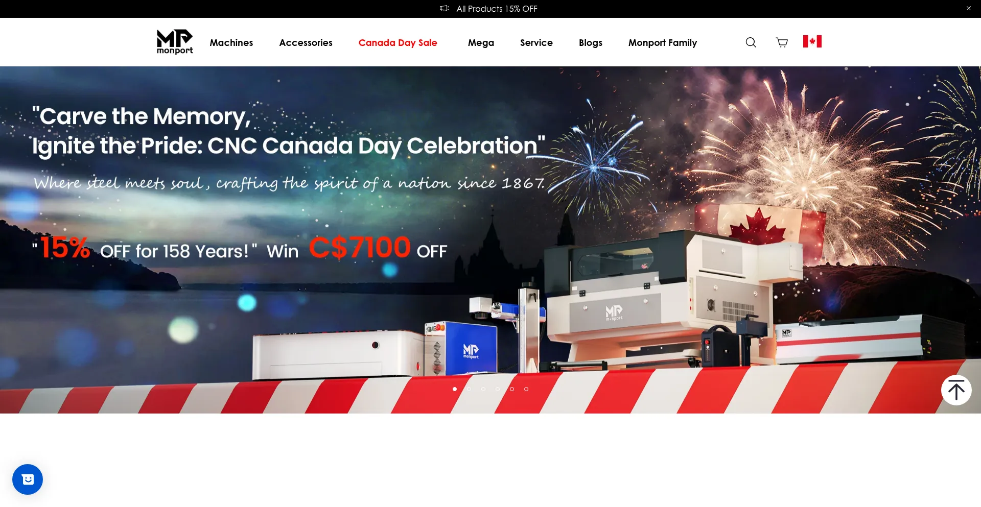 Website screenshot of Monportlaser.ca