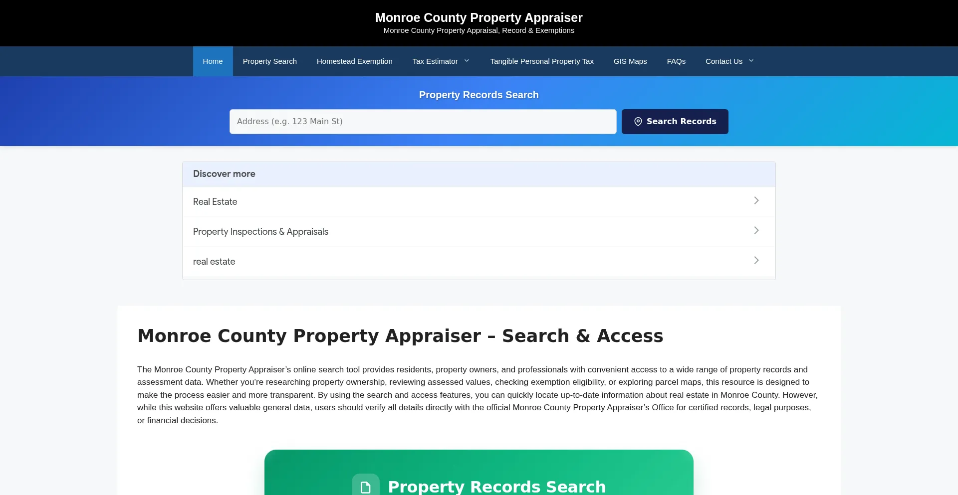 Monroecountypropertyappraiser.org