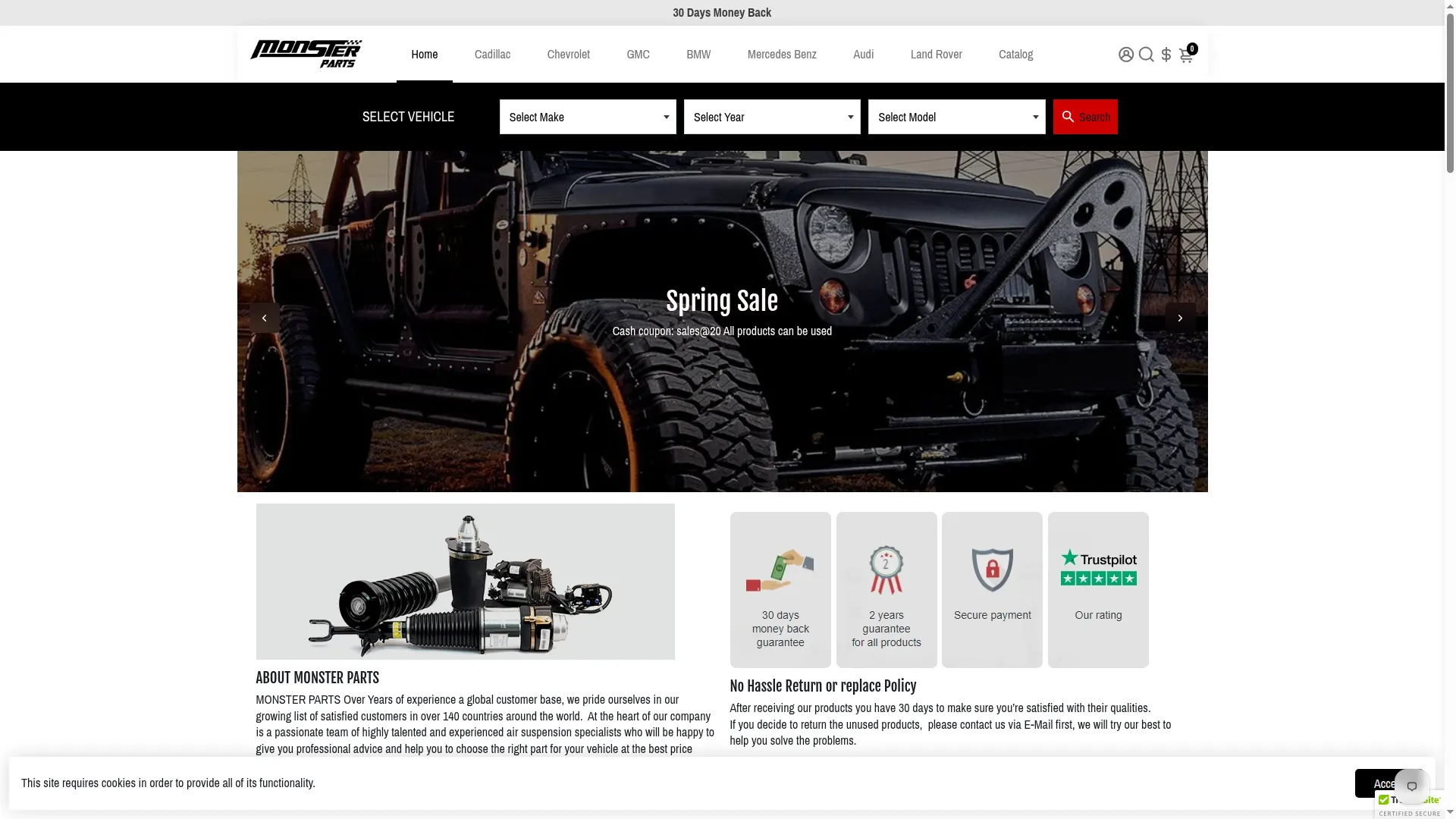 Monsterpartsclub.com