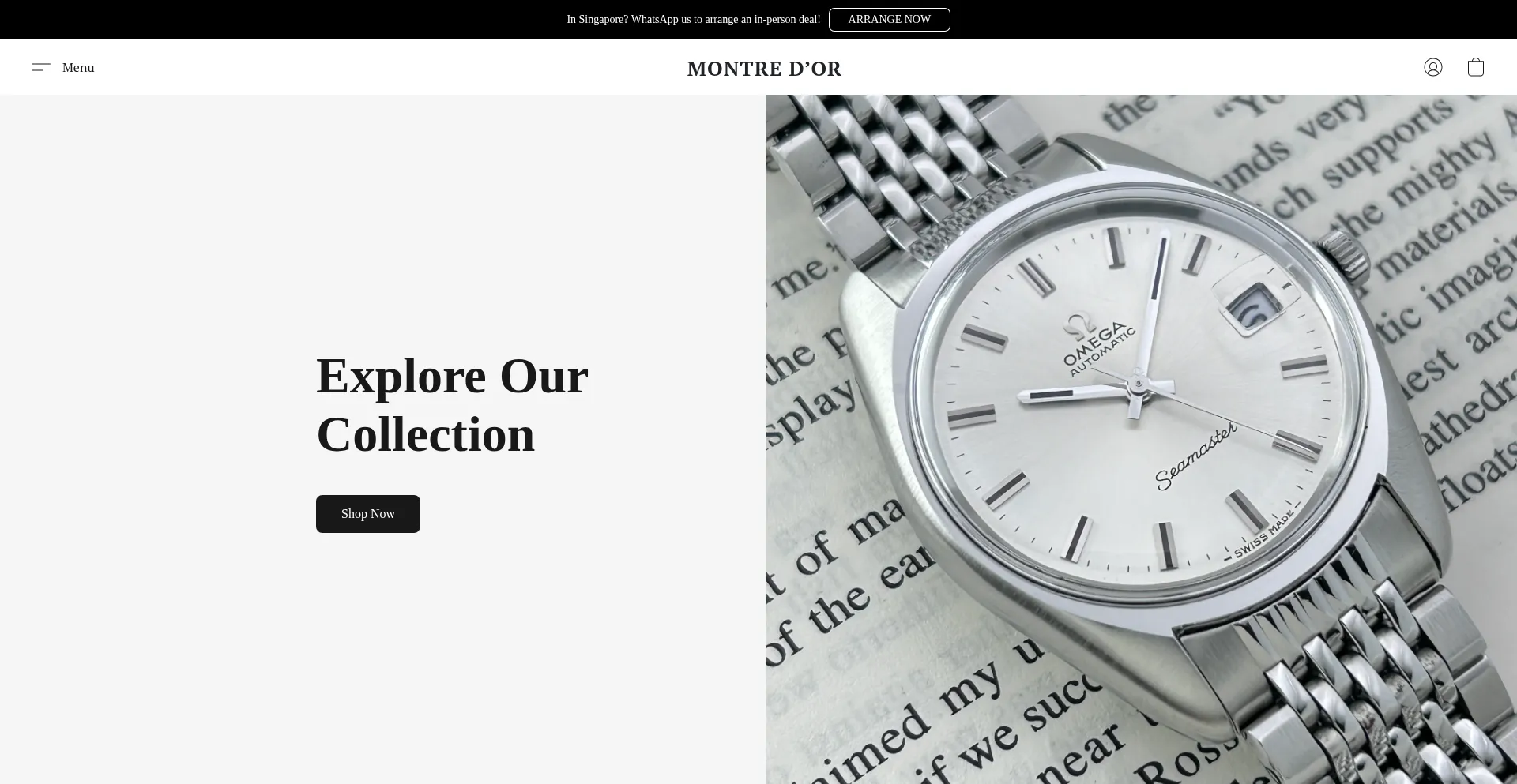 Website screenshot of Montredor.company.site