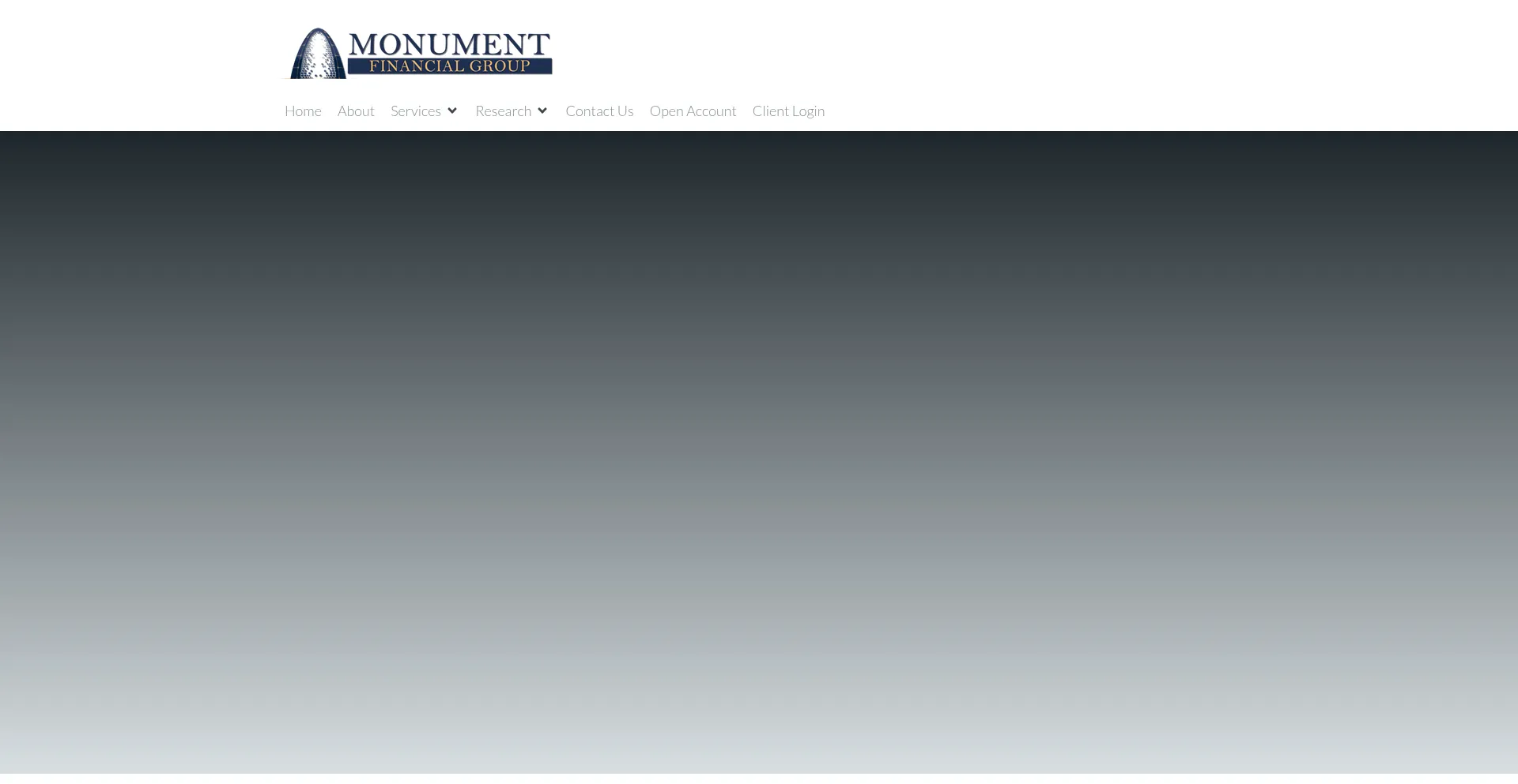 Website screenshot of Monumentfg.com