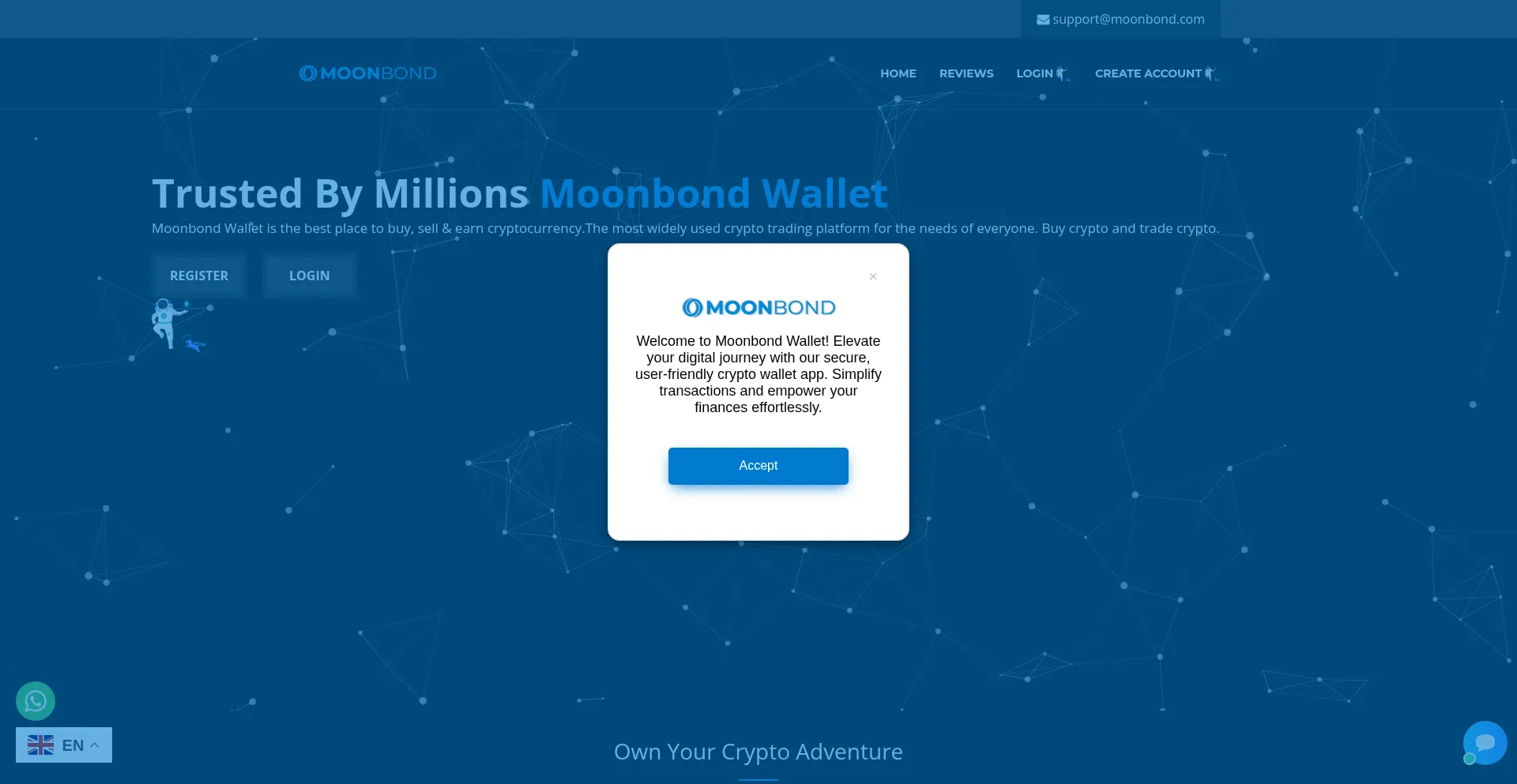 Moonbond.com Screenshot