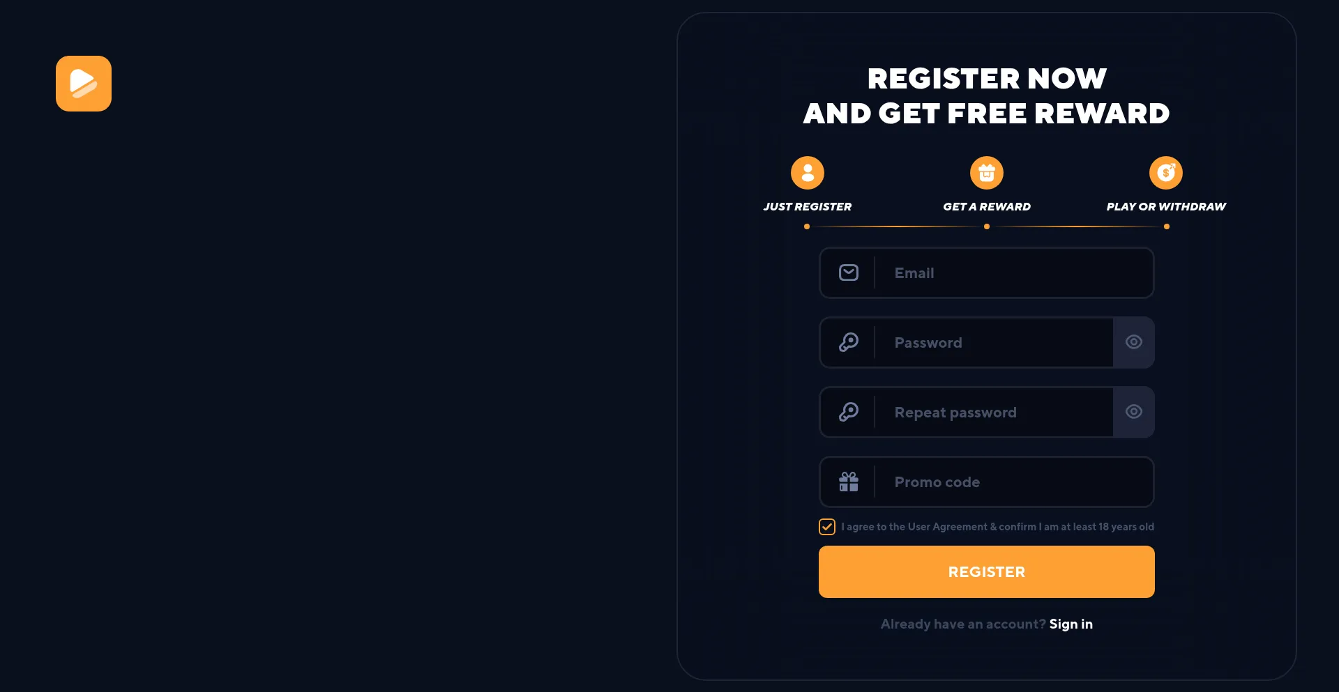 Website screenshot of Mooniespin.com