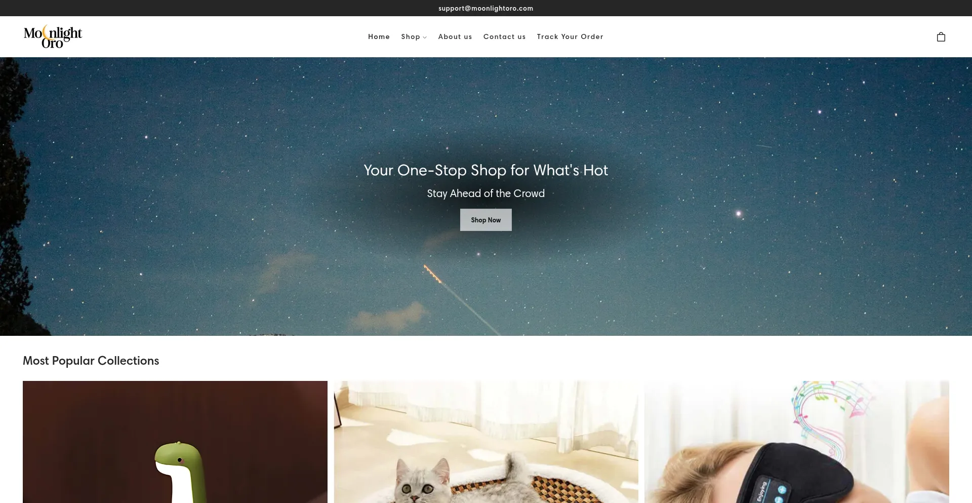 Website screenshot of Moonlightoro.com