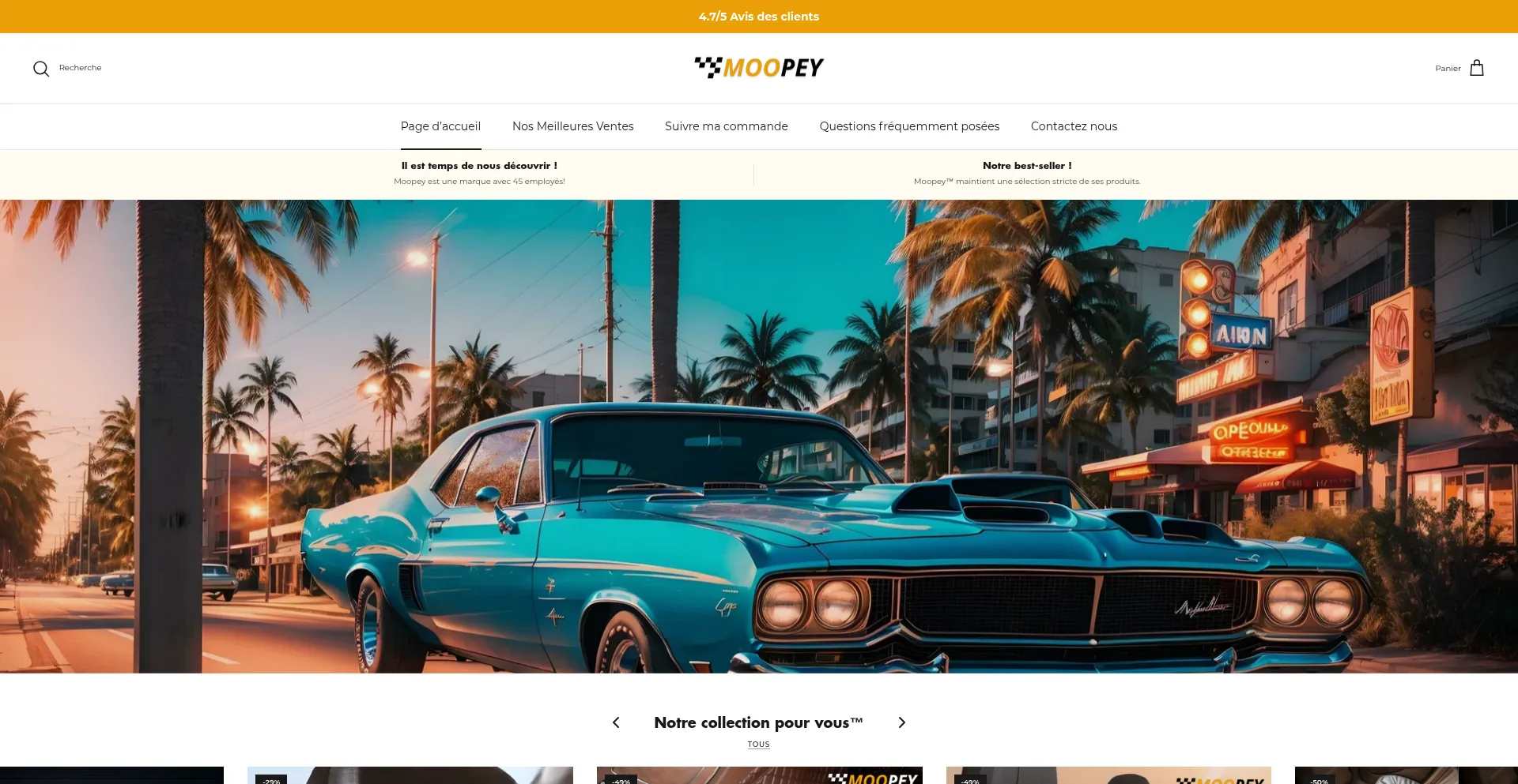 Website screenshot of Moopey.com