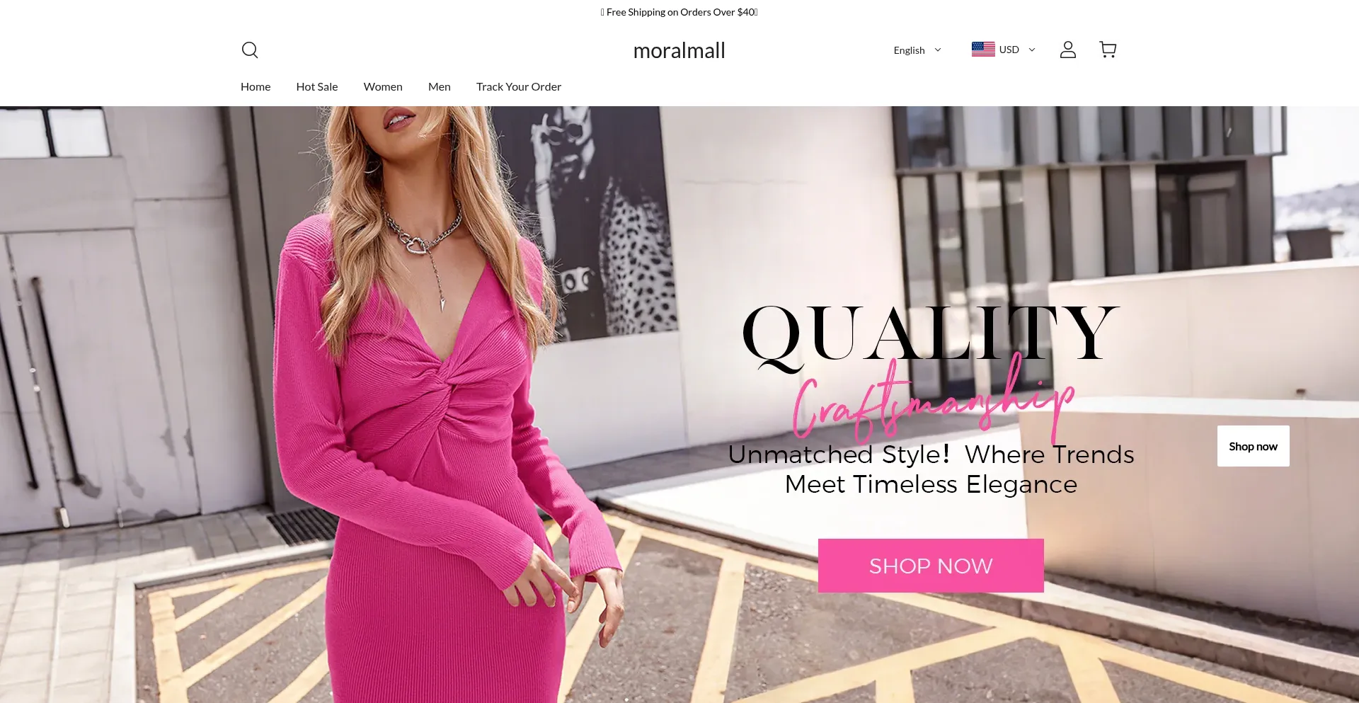 Website screenshot of Moralmall.shop