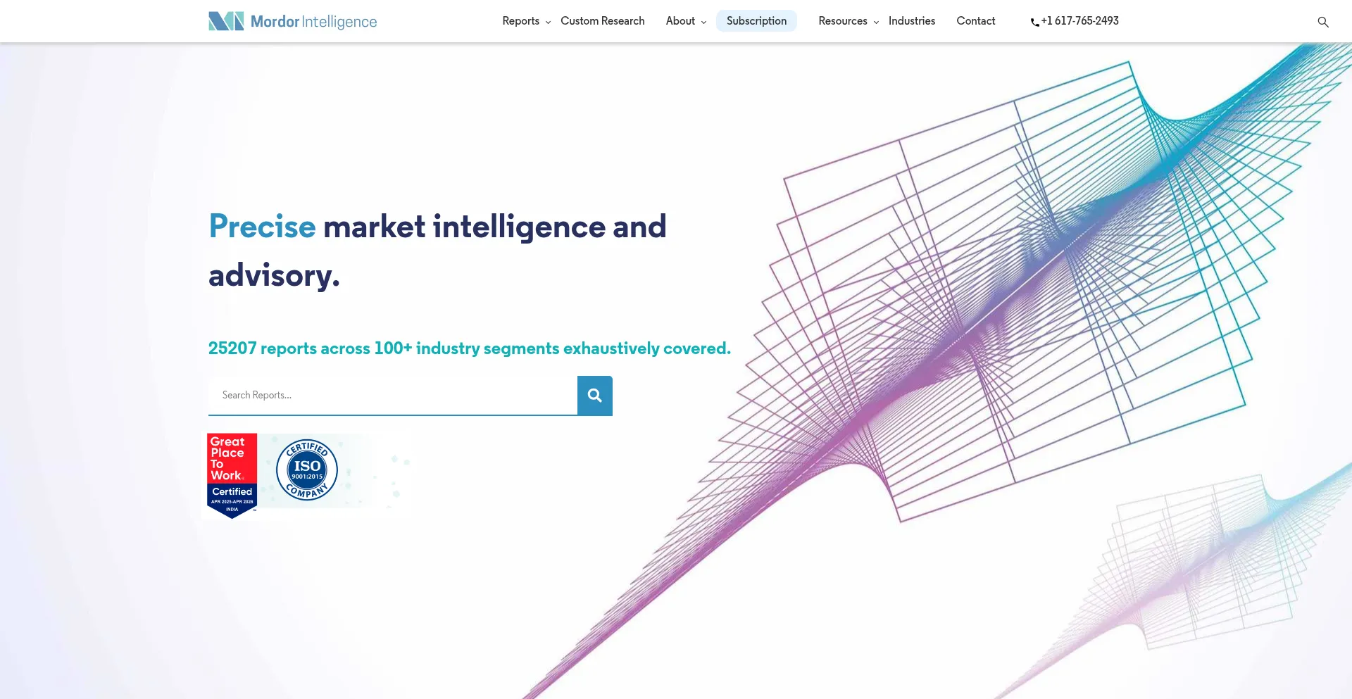 Mordorintelligence.com Screenshot