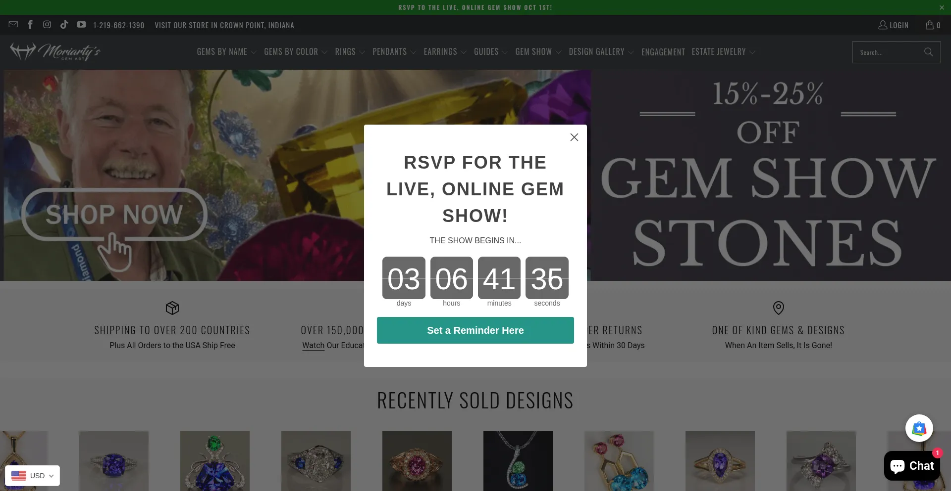 Moregems.com Screenshot