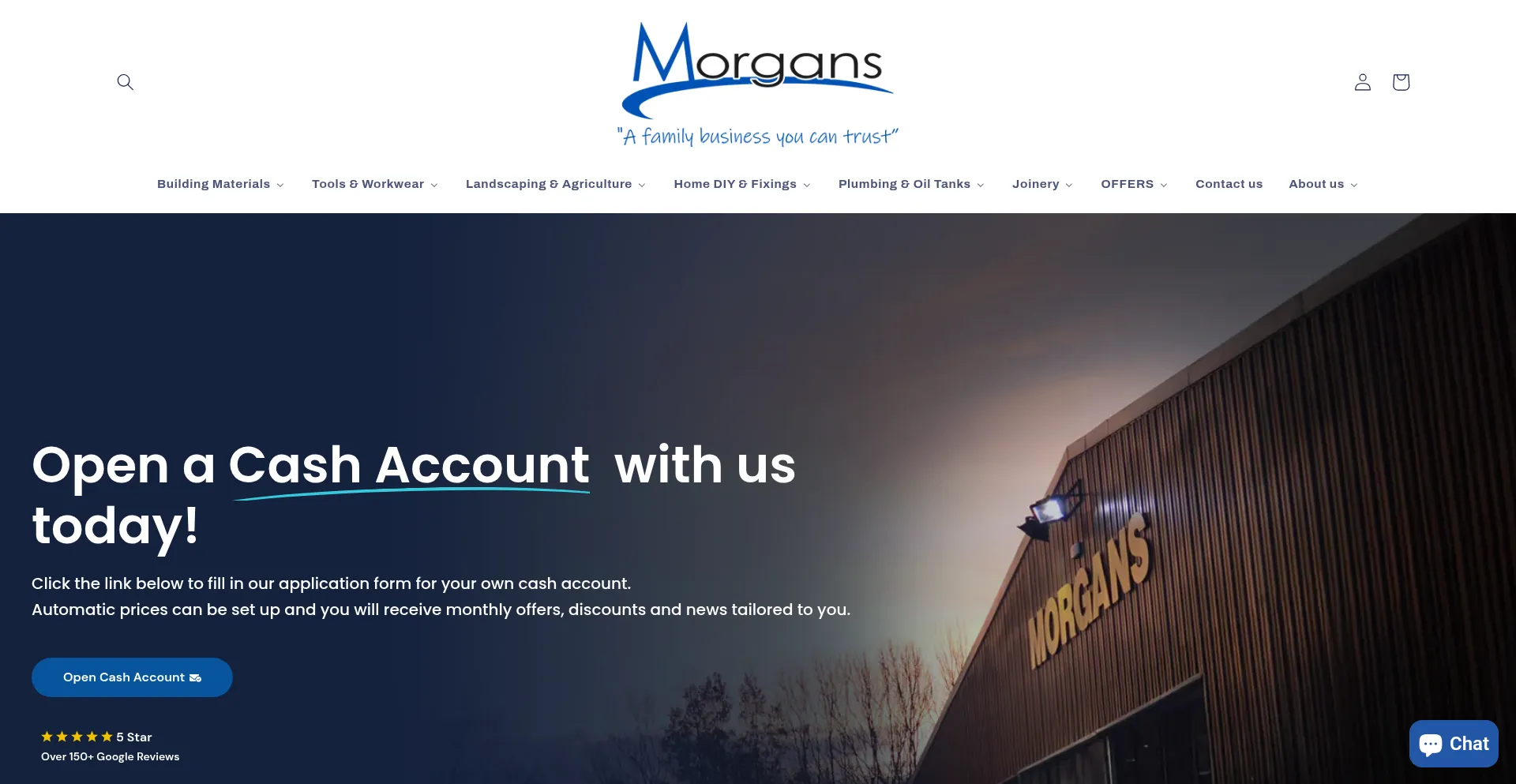 Website screenshot of Morgansltd.com