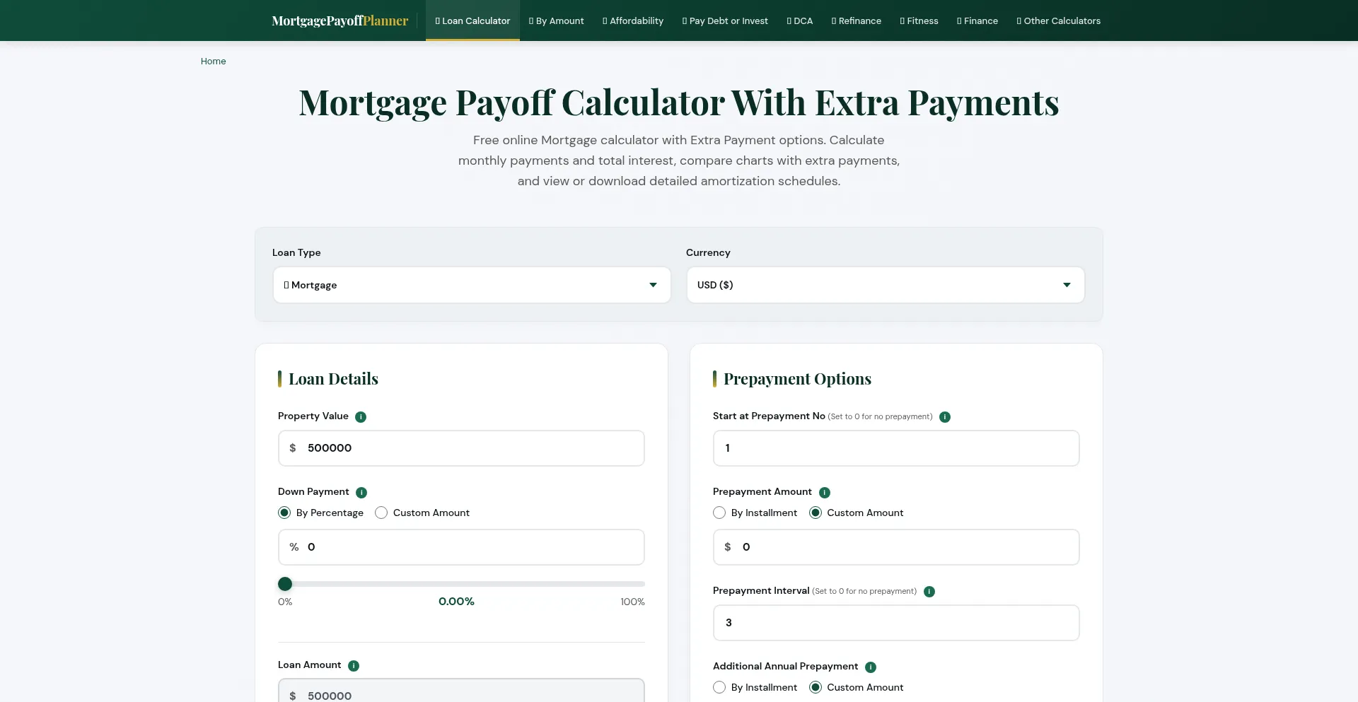 Mortgagepayoffplanner.com