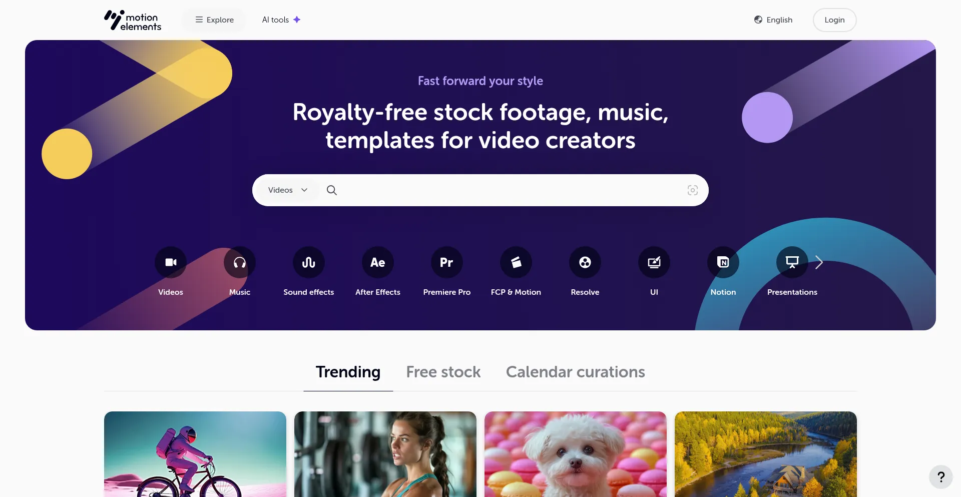Motionelements.com Screenshot