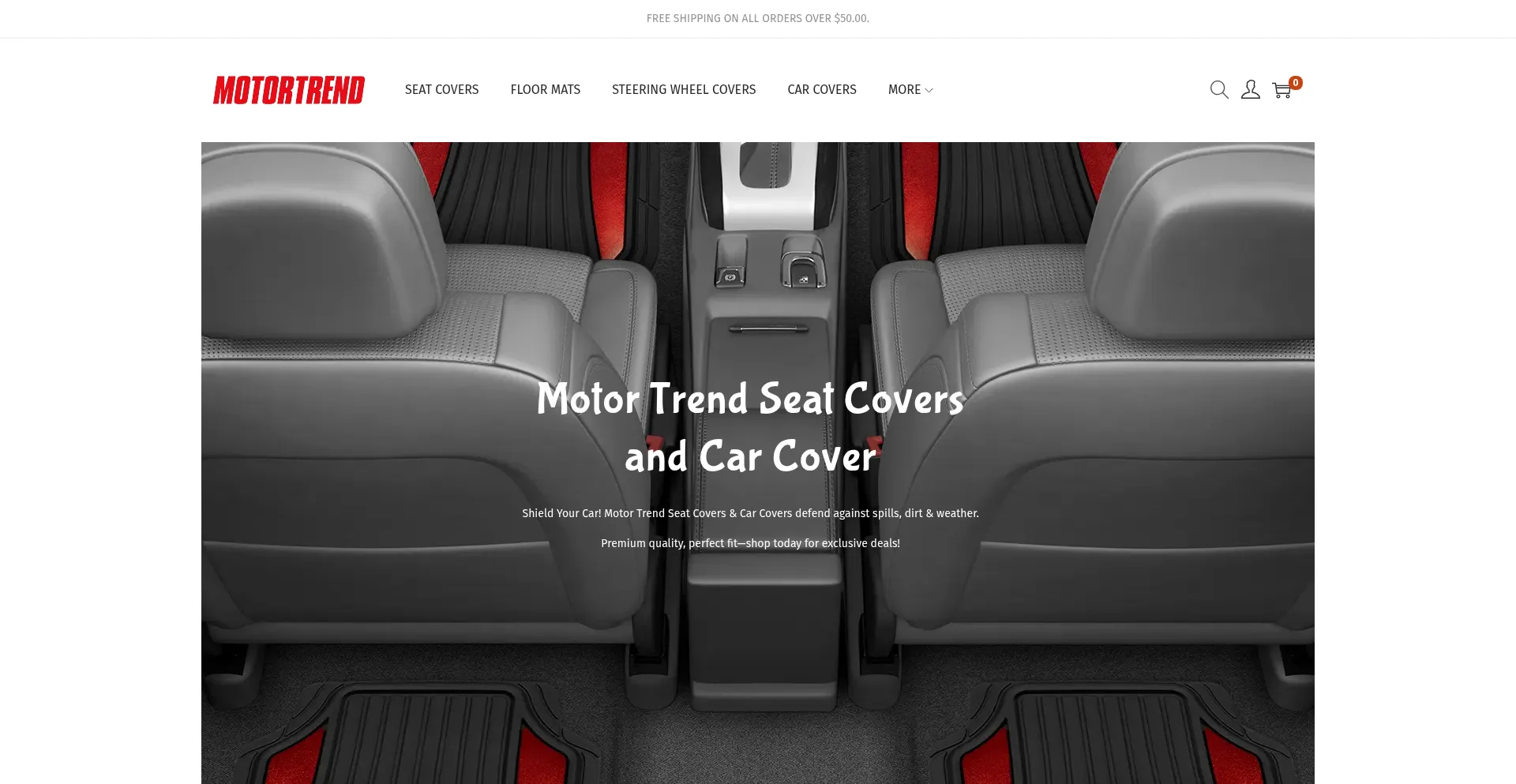 Website screenshot of Motortrendcar.com
