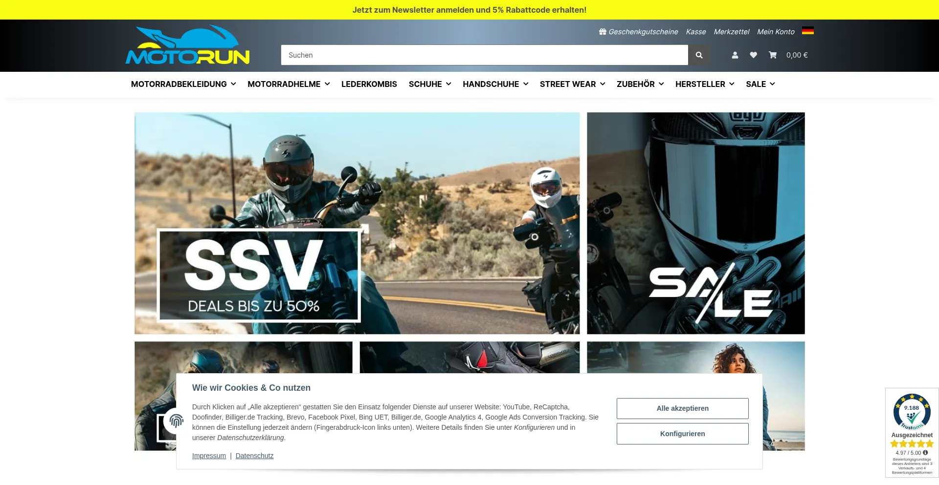 Website screenshot of Motorun.de