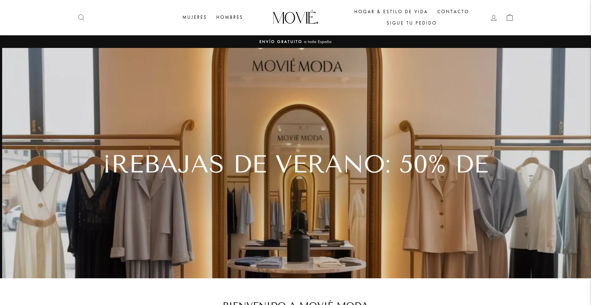 Website screenshot of Movie-moda.com