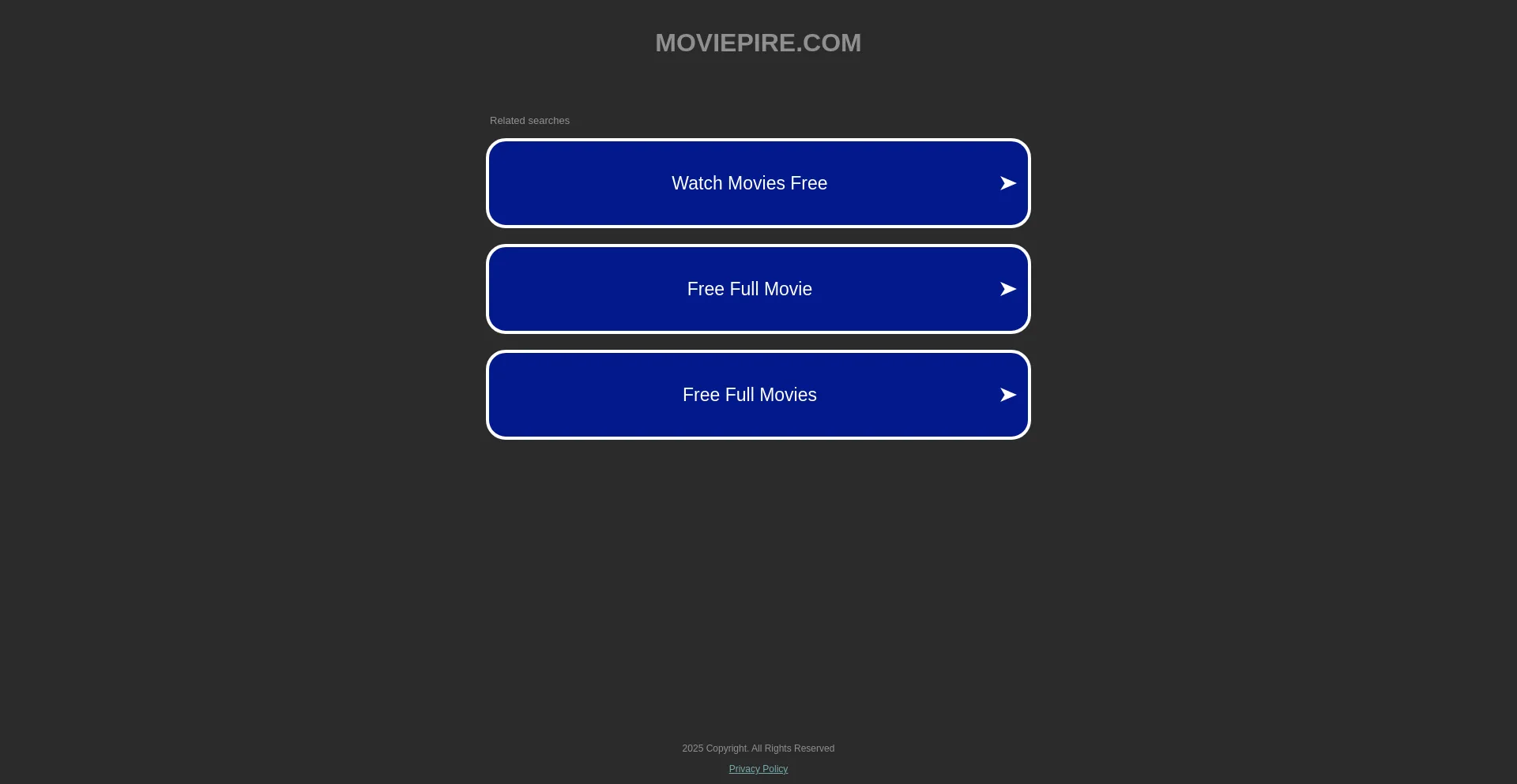 Website screenshot of Moviepire.com