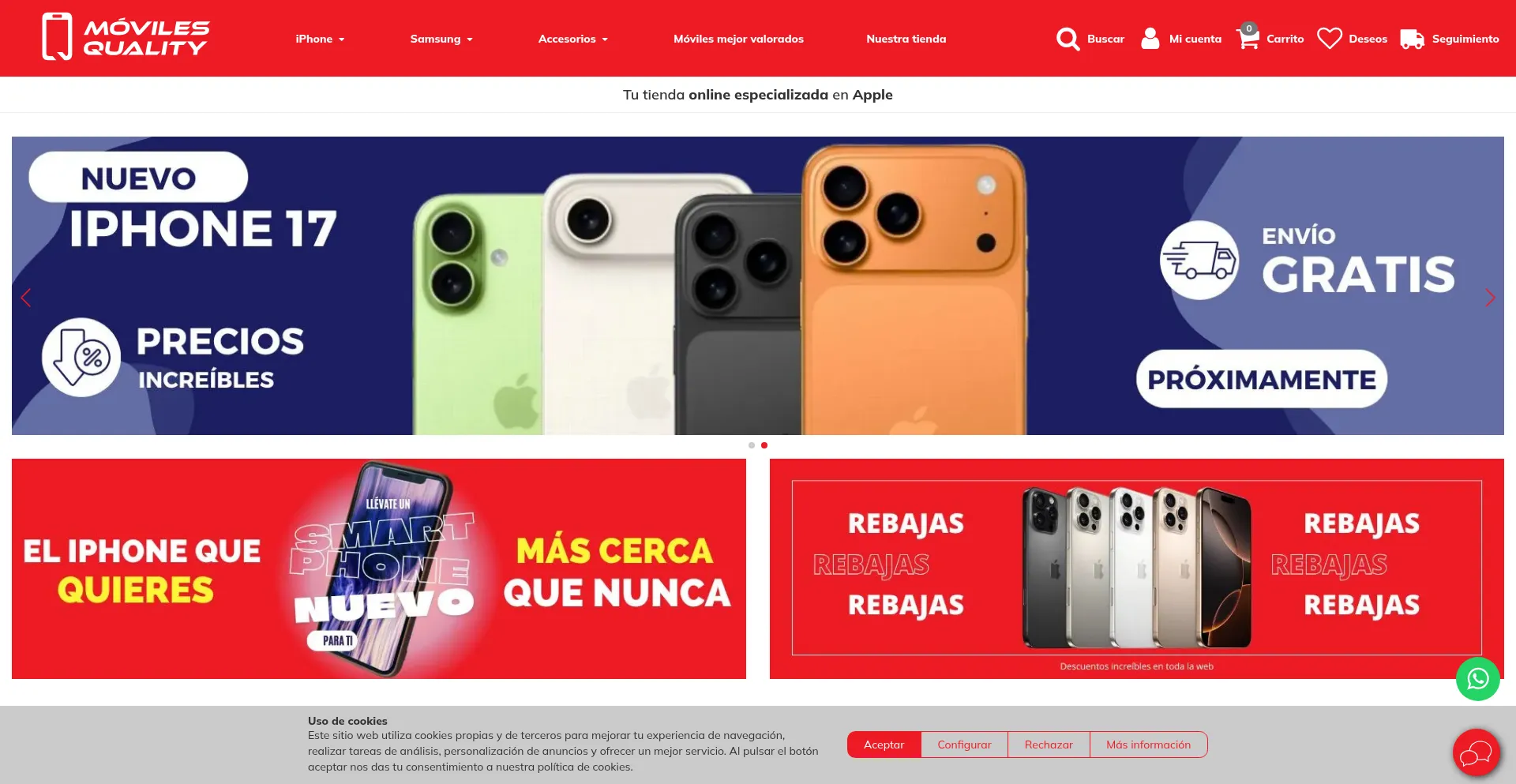Movilesquality.com Screenshot