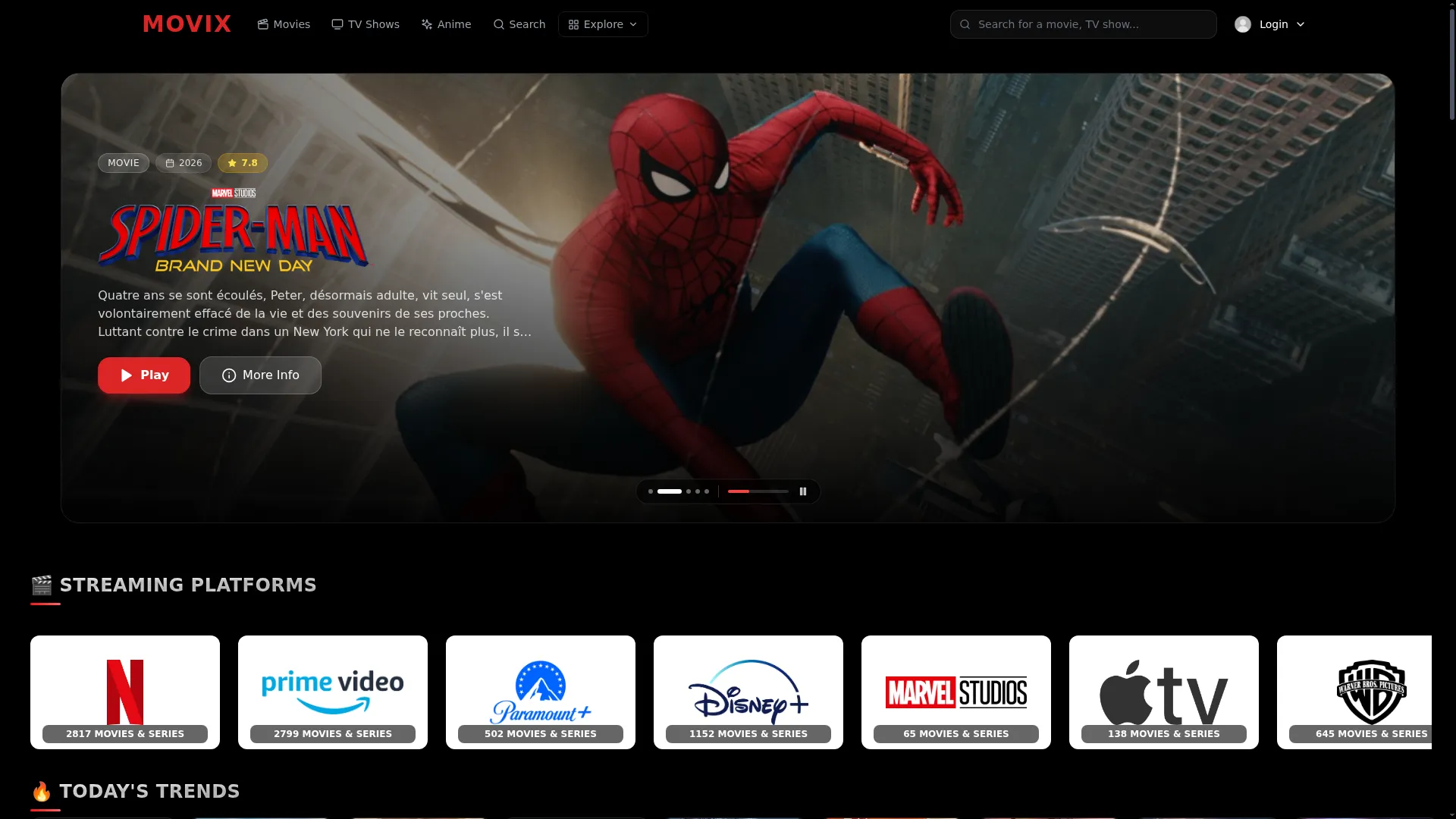 Movix.show