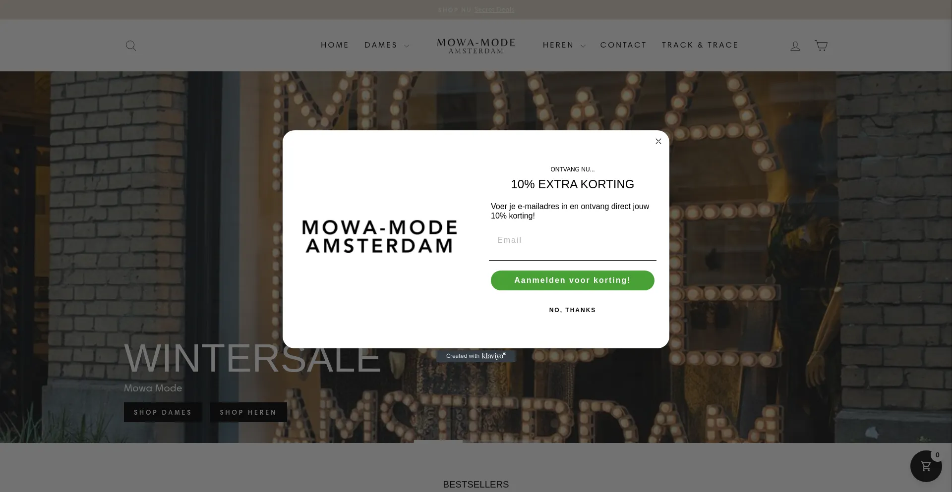 Website screenshot of Mowa-mode.nl