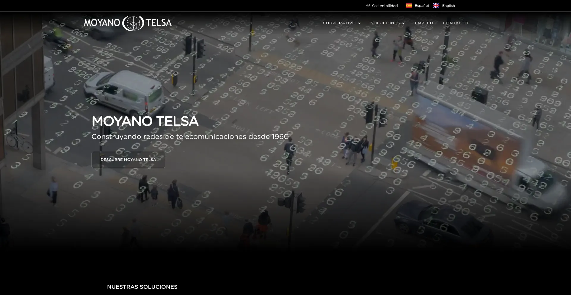 Website screenshot of Moyano.com