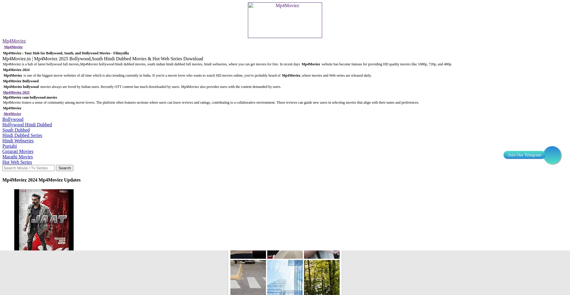Website screenshot of Mp4moviez2.com.in