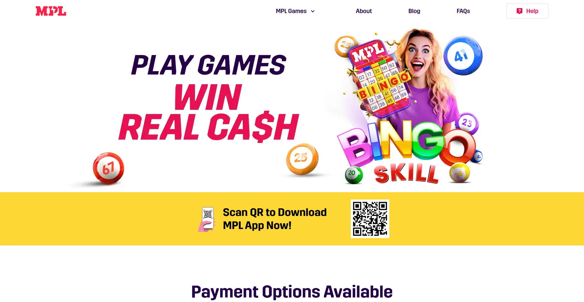 Website screenshot of Mplgames.com