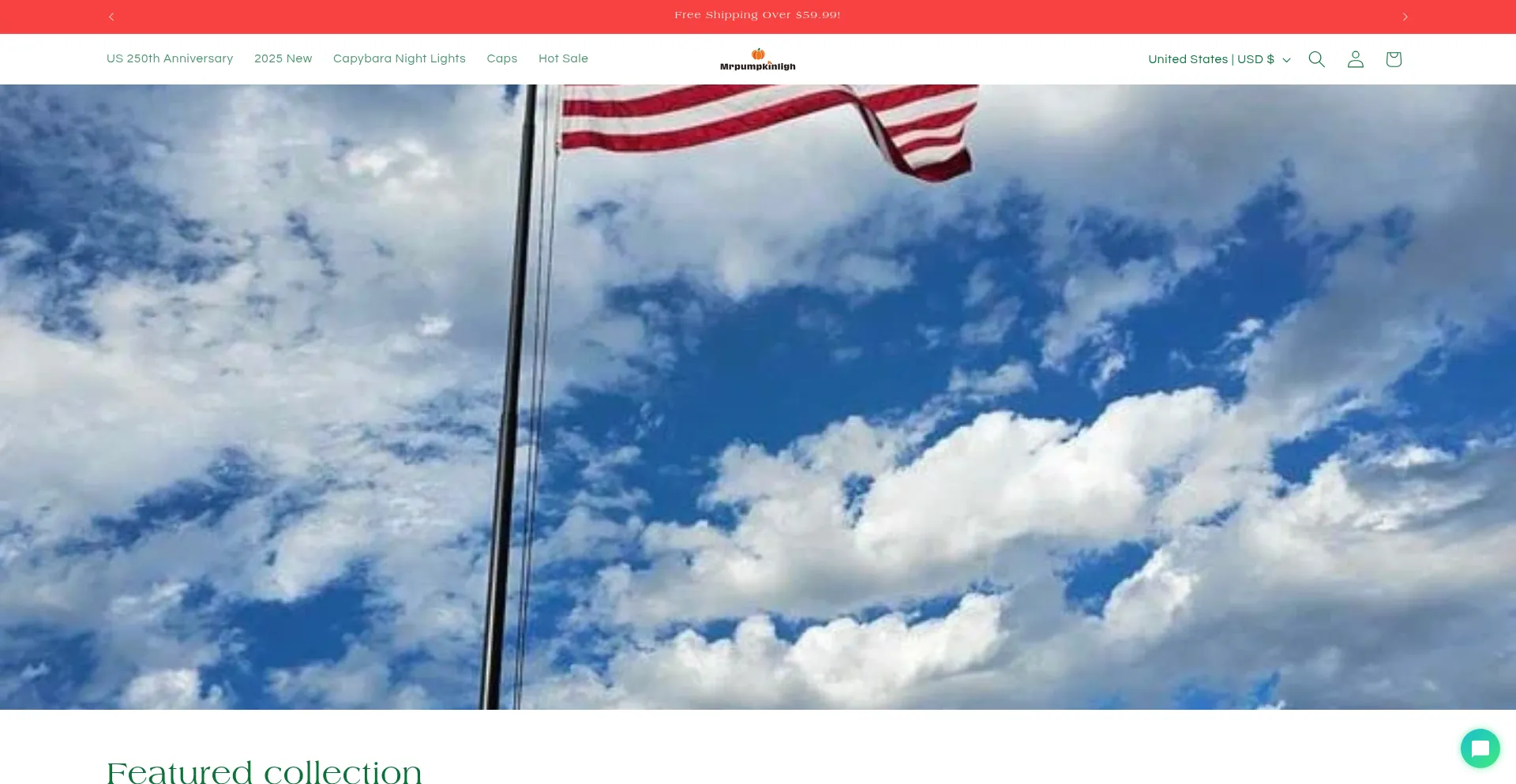 Website screenshot of Mrpumpkinligh.com