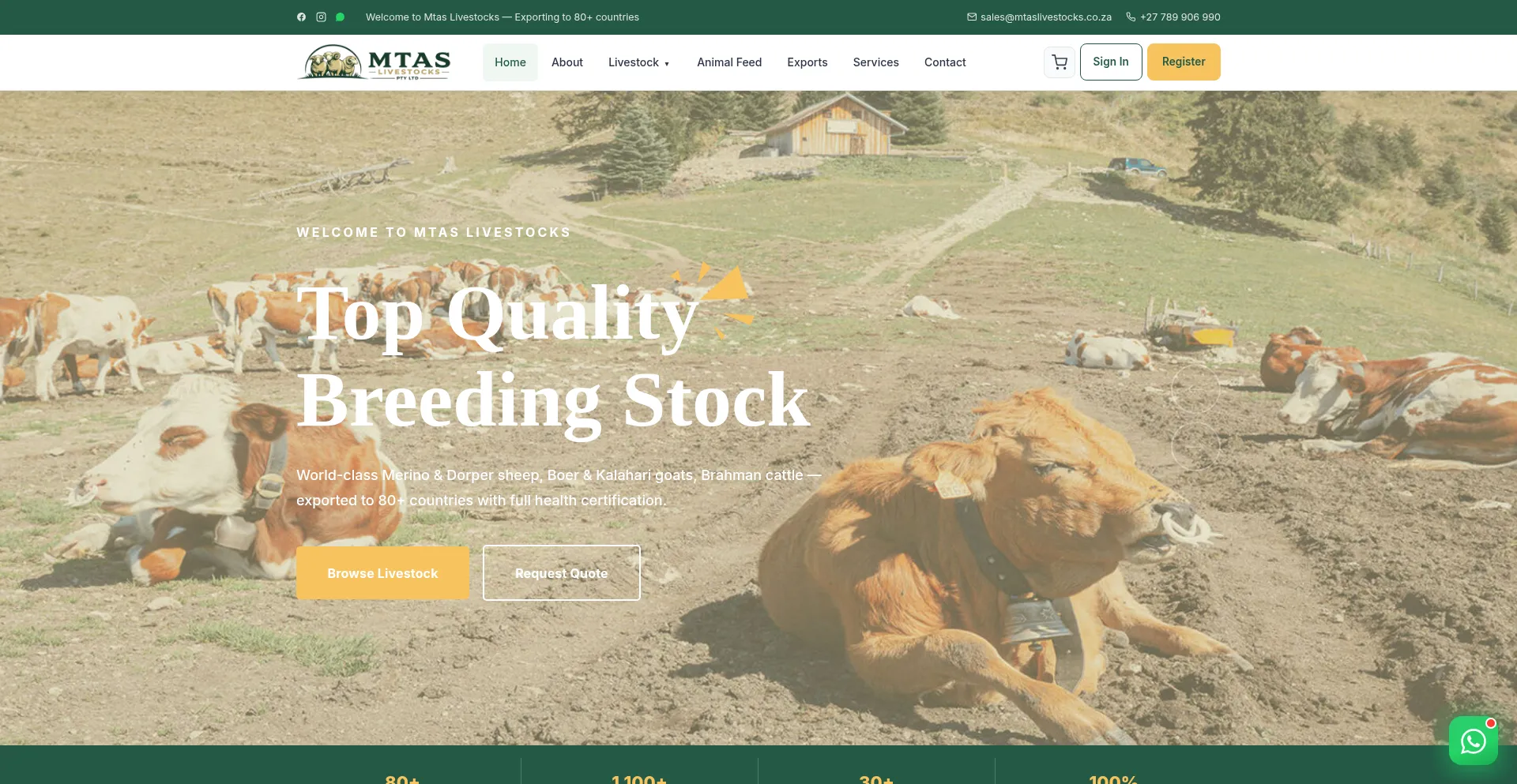 Mtaslivestocks.co.za