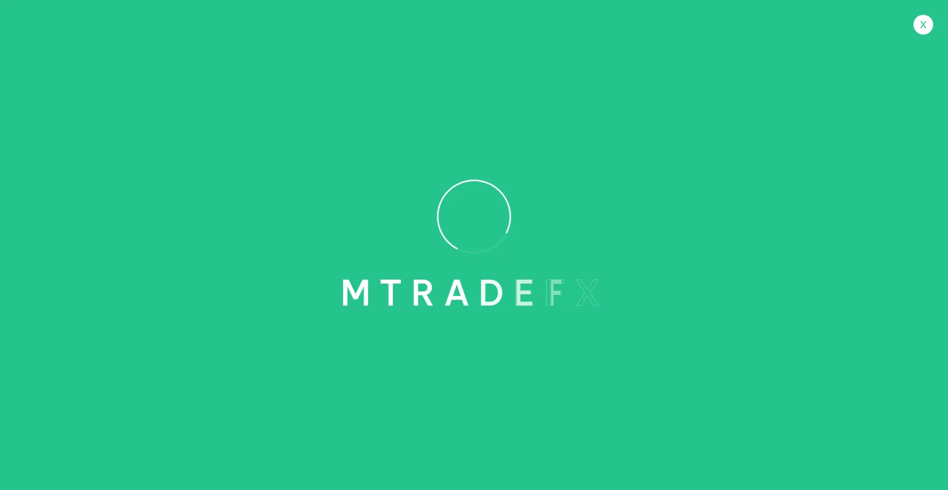 Website screenshot of Mtradefx.com