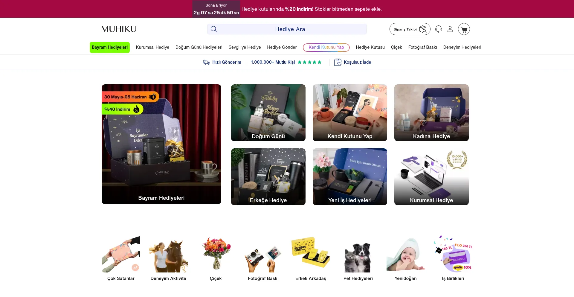 Website screenshot of Muhiku.com