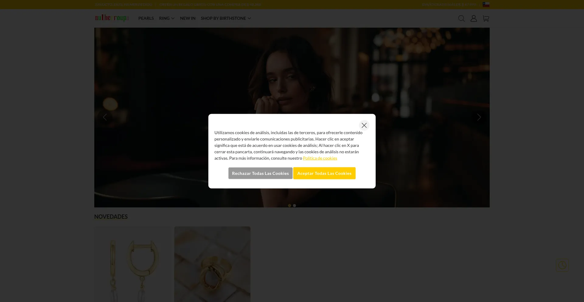 Website screenshot of Mulherroupa.shop