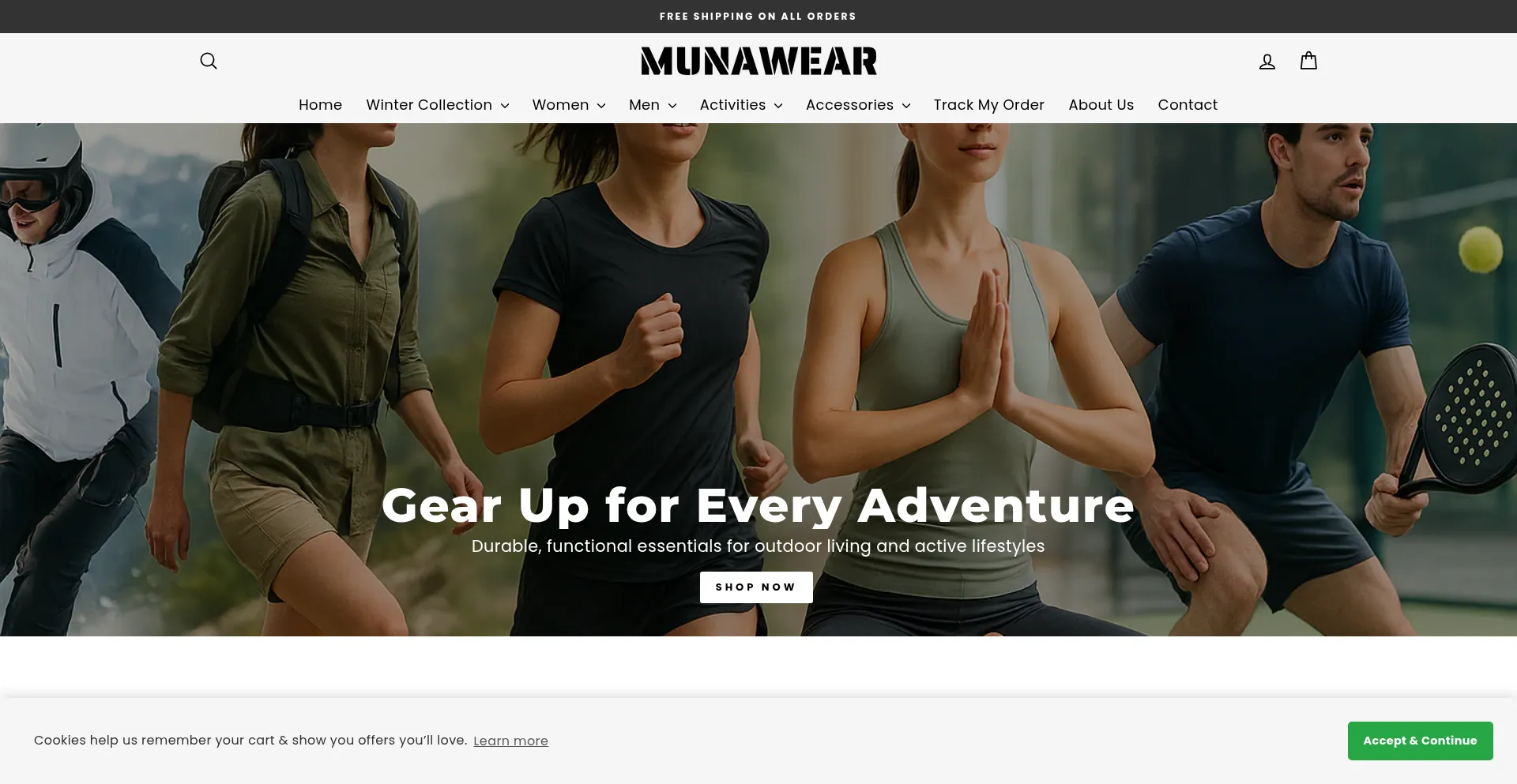 Munawear.com Screenshot