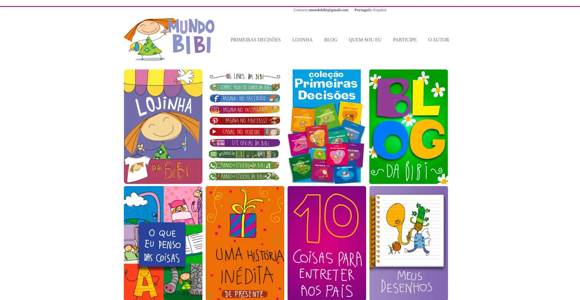 Website screenshot of Mundobibi.com