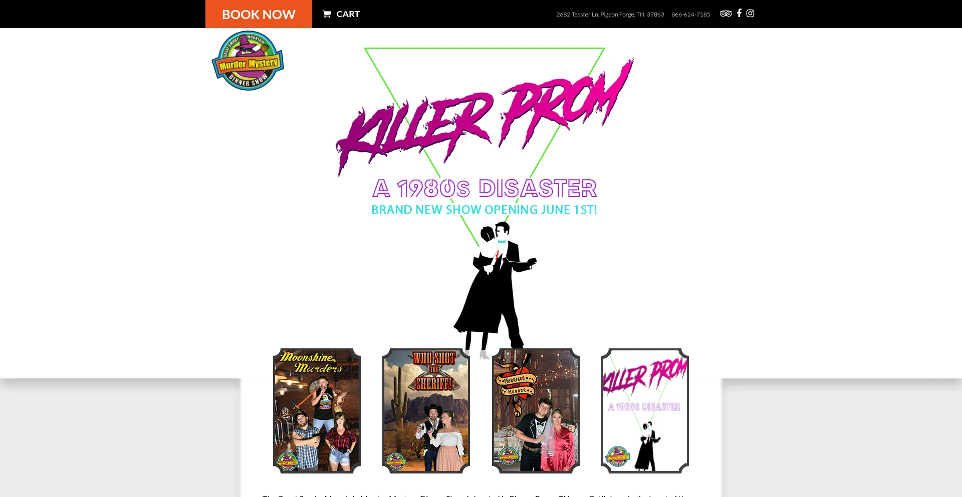 Murdermystery-pigeonforge.com Screenshot